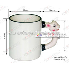 sublimation animal mug